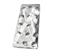 Garden Suncatchers 4PCS 76mm 2 Holes Clear Faceted Rectangle W/Dot Crystal Prisms Pendant Lamp Lighting Part Handmade Pendant Necklaces