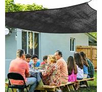 Garden Sunshade Sail 4x8m Black Canopy Breathable Anti Aging Shade Net for Pergolas Greenhouses & Terraces Ideal for Plant Protection and Outdoor Spaces