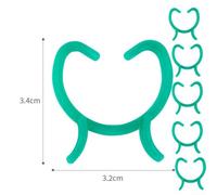Garden Support Clips for Climbing Vegetables and Flowers, 100 Pcs Pack (L)