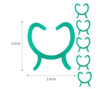 Garden Support Clips for Climbing Vegetables and Flowers, 100 Pcs Pack (M)