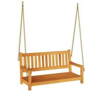 Garden Swing Bench Brown Solid Acacia wood Garden Bench Outdoor Seating vidaXL