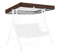Garden Swing Canopy Replacement, Elegant Design, 420D Oxford Fabric, Fits Various Swing Models with 114cm Width (brown)
