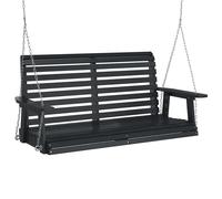 Garden Swing Chair with Metal Chains Patio Hanging Chair Solid Wood Fir vidaXL