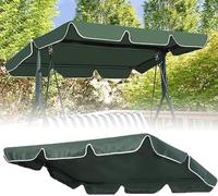 Garden Swing Seat Canopy Replacement, Resistant 2 & 3 Seater Hammock Cover, Patio Swing Top Cover (Cover Only)