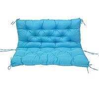 Garden Swing Seat Cushion with Backrest Waterproof Replacement Cushion for 2 or 3 Person Bench Seats for Garden Swing Chairs on the Patio or Porch Sky Blue 99.9 x 99.9 cm