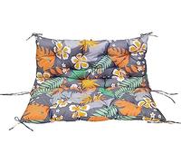 Garden swing seat cushion with backrest waterproof replacement cushion for 2 or 3 person bench seats for garden swing chairs on the patio or porch 120 x 99 cm
