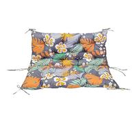 Garden Swing Seat Cushions for High-Back Benches, 2/3 Seater, Soft Ties, Waterproof, Sun-Resistant, Floral Pattern, 120 x 100 x 10 cm