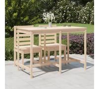 Garden Table 159.5x82.5x110 cm Solid Wood Pine Berkfield Home Brown One Size