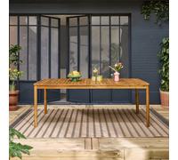 Garden Table Acacia Wood 10 Seats Natural - Sweeek