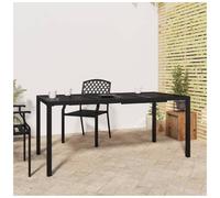 Garden table Anthracite 165x80x72cm Steel mesh outdoor patio dining sturdy table