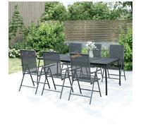 Garden Table Anthracite 200x100x72 cm Steel Mesh Outdoor Patio Dining DurableTop