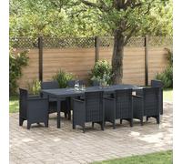 Garden Table Anthracite 250x100x73 cm Poly Rattan Berkfield Home Multi One Size