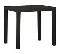 Garden Table Anthracite 79x65x72 cm Plastic Outdoor Patio Dinner vidaXL