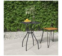 Garden table anthracite steel mesh 50x50x72 cm patio bistro outdoor lightweight