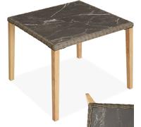 Tectake Garden Table Tarent, Dining Table, Brown