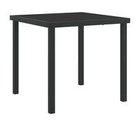 Garden Table Black Solid Teak wood Patio Furniture Outdoor Dining vidaXL