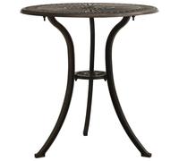 Vidaxl Garden Table Bronze 62X62X65 Cm Cast Aluminium