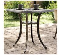 vidaXL Garden Table Outdoor Dining Table Side Table Bronze Cast Aluminium