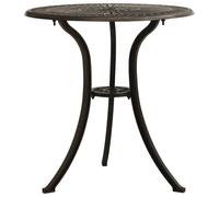 Garden Table Bronze 62x62x65 cm Cast Aluminium