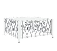 Garden Table Coffee Table Outdoor Dining Table Tea Table Woven Fabric vidaXL