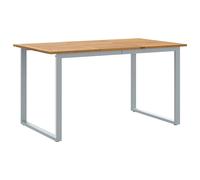 Garden Table Dining Coffee Table with U-shaped Legs Solid Wood Acacia vidaXL