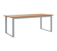 Garden Table Dining Coffee Table with U-shaped Legs Solid Wood Acacia vidaXL