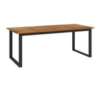 Garden Table Dining Coffee Table with U-shaped Legs Solid Wood Acacia vidaXL