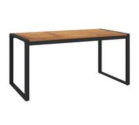 Garden Table Dining Coffee Table with U-shaped Legs Solid Wood Acacia vidaXL