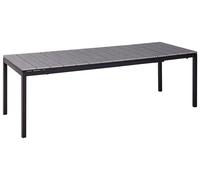 Garden Table Engineered Wood Grey TOFANE