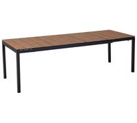 Beliani Extending Garden Dining Table Tofane 198/248 Cm 90 Cm Brown