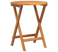 Garden Table Folding Natural Solid Acacia Wood Outdoor Foldable Patio vidaXL