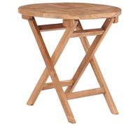 Garden Table Folding Teak Hardwood 45x45 cm Natural Outdoor Patio Square Compact