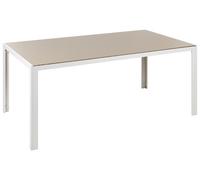 Garden Table Glass Beige CATANIA