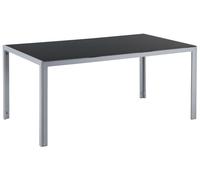 Garden Table Glass Black CATANIA