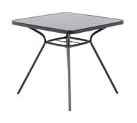 Garden Table Glass Black LIVO