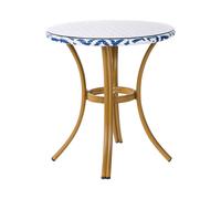 Garden Table Glass Blue RIFREDDO
