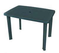 vidaXL Garden Table 101x68x72 cm Plastic Green Outdoor Table Camping Table