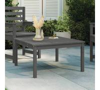 Garden Table Grey 82.5x82.5x45 cm Solid Wood Pine Berkfield Home Grey One Size