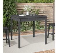 Garden Table Grey 82.5x82.5x76 cm Solid Wood Pine Berkfield Home Grey One Size