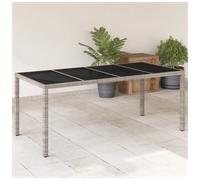 Garden Table Outdoor Table Balcony Yard Patio Dining Table Poly Rattan vidaXL
