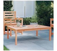 Garden table Natural Douglas 121x82.5x45 cm Solid Pine Wood Outdoor Patio Dining