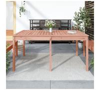 Garden Table Natural Douglas Solid Pine 159.5x82.5x76 cm Outdoor Rustic Dining