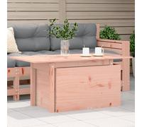 Garden Table Natural Solid Douglas Wood 100x50x45/75cm Adjustable Top for Patio