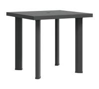 Garden Table Outdoor Dining Table Balcony Dinner Side Table Plastic vidaXL