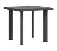 Garden Table Outdoor Dining Table Balcony Dinner Side Table Plastic vidaXL