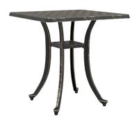 (bronze) vidaXL Garden Table Outdoor Table Patio Dining Table Bronze Cast Aluminium