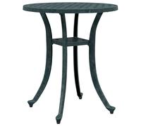 vidaXL Garden Table, Side Table for Dinner Coffee Decorative, Dining Table for Outdoor Terrace Balcony Patio Yard, Black Cast Aluminium