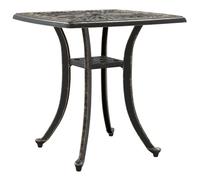 vidaXL Garden Table Outdoor Dining Table Side Table Bronze Cast Aluminium