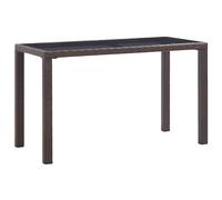 vidaXL Solid Acacia Wood Garden Table Anthracite and Brown 123cm Outdoor Desk