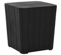 Garden Table Outdoor Side Coffee Table with Removable Lid Polypropylene vidaXL